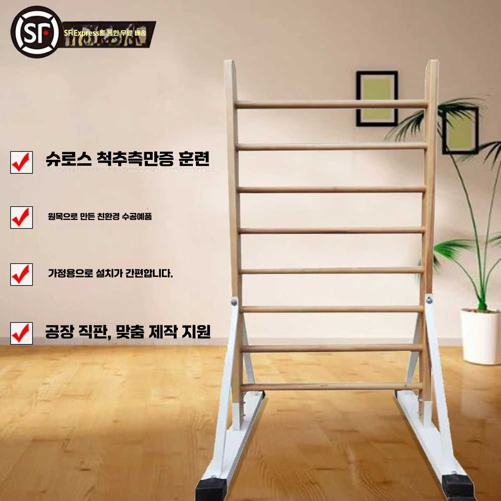 월바 사다리 풀업 벽타기 스트레칭 도구 발레 실내 1.8x1고정형금속프레임 - 상세 이미지 2