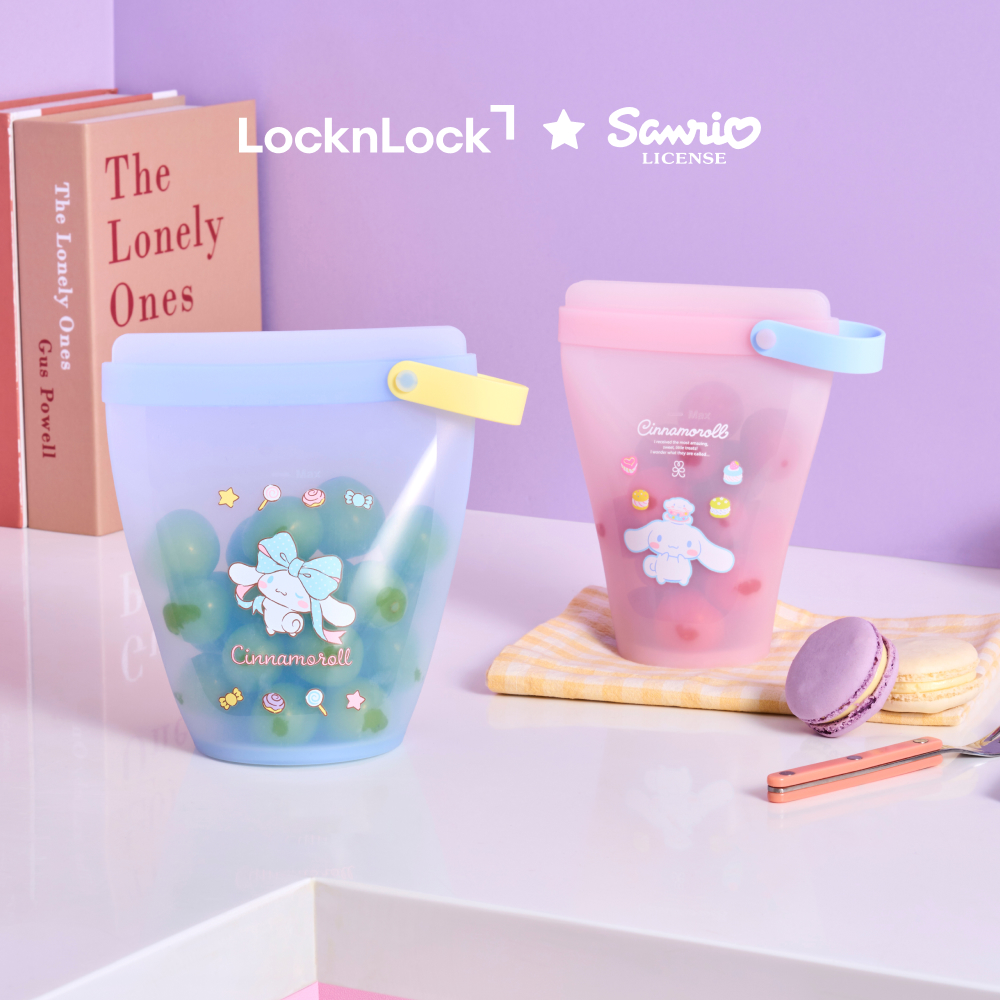 [N단독상품] 락앤락 산리오캐릭터즈 실리콘 지퍼백 400ml+700ml 2P세트 - 상품 이미지