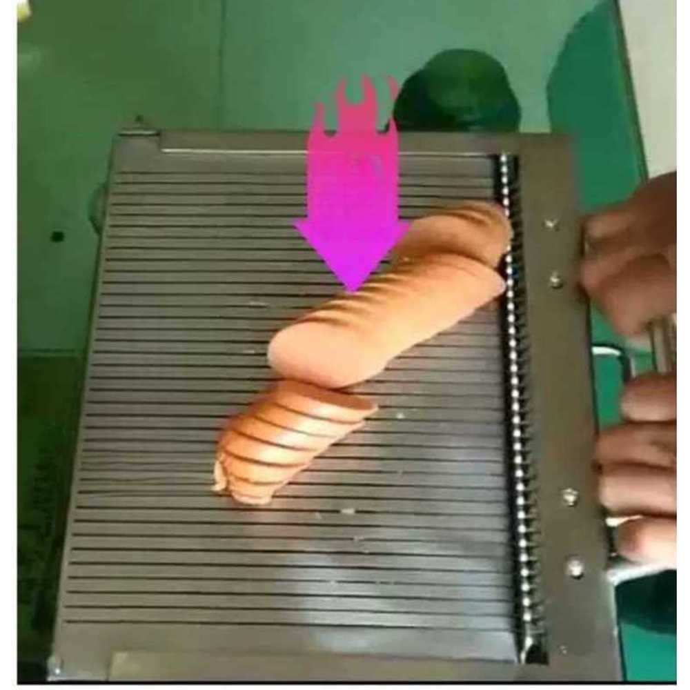 족발 써는 기계 수유 김밥 수동 작두 세절기 훈제오리 30형-6mm - 상품 이미지