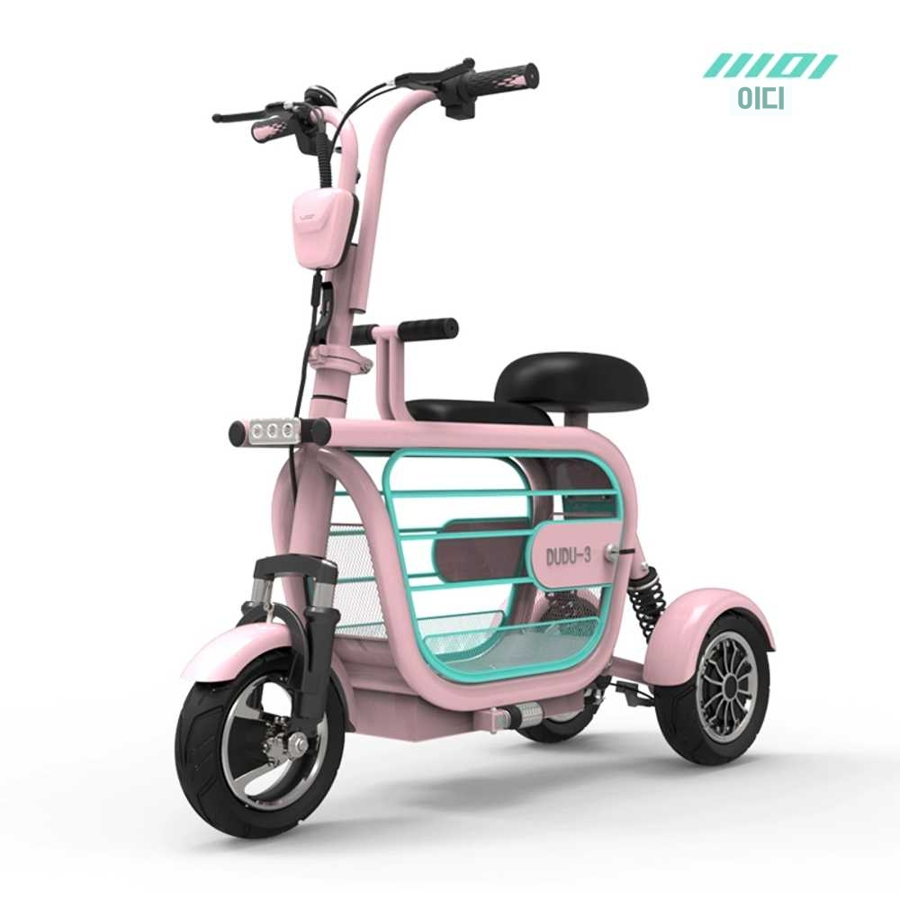 애견 동반 스쿠터 전동 자전거 미니 펫 배달용 장보기 화이트35-40km48V - 상세 이미지 2