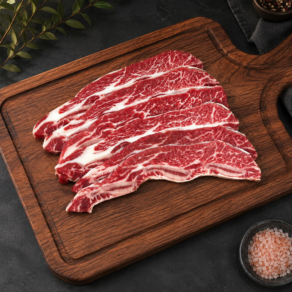 초이스등급 프리미엄 미국산 LA꽃갈비 선물세트 마블링 좋은 명품 소갈비 구이용 1.5kg, 1개 이미지 7
