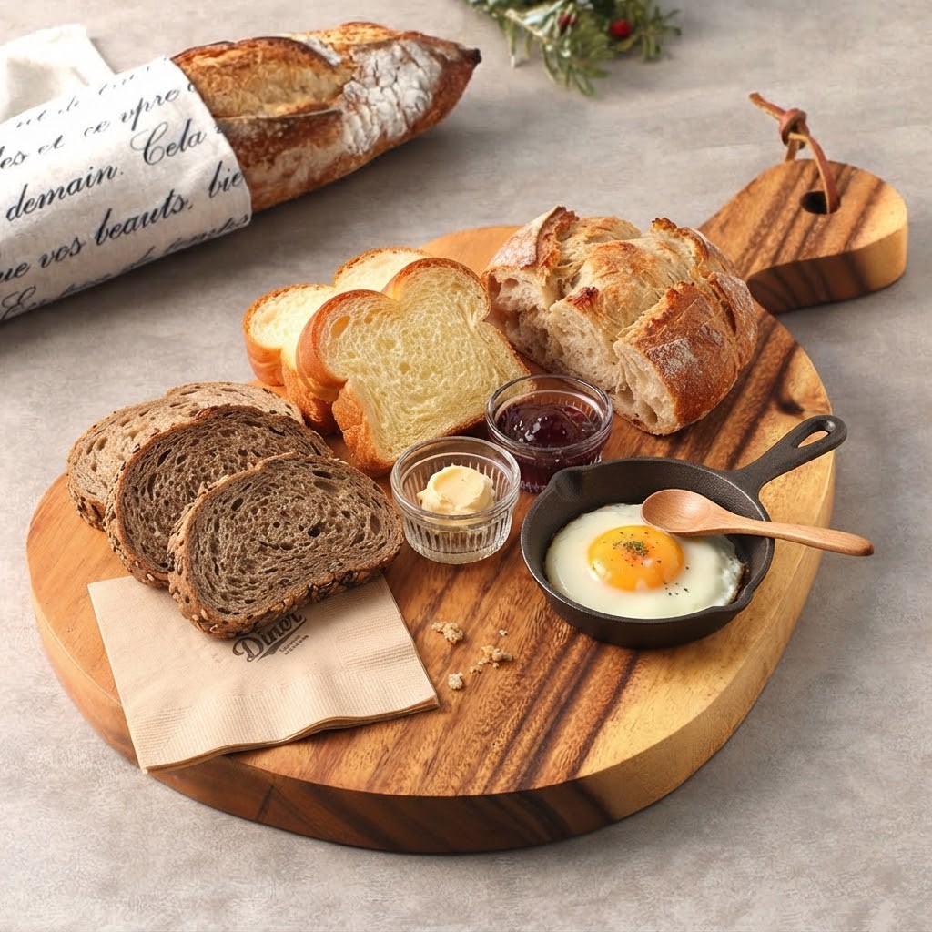 독특한 디자인 플레이팅 도마 빵도마 피자판 서빙보드 33x24.8cm, 루세나 대 - 상세 이미지 5