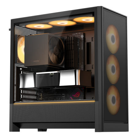 DAVEN D7 Mesh 세븐팬 ARGB PWM 컴퓨터 PC 케이스 (블랙)