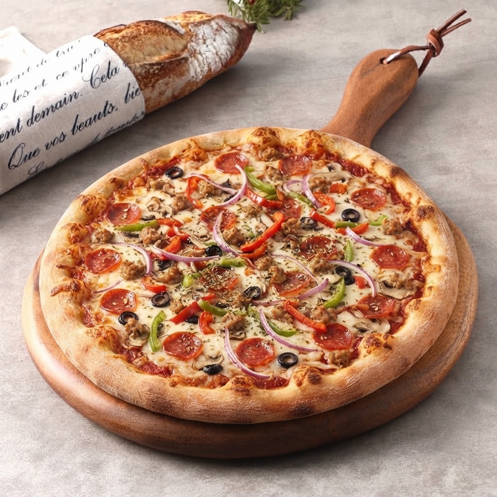 독특한 디자인 플레이팅 도마 빵도마 피자판 서빙보드 32x28.8cm, 바고 대 - 상품 이미지