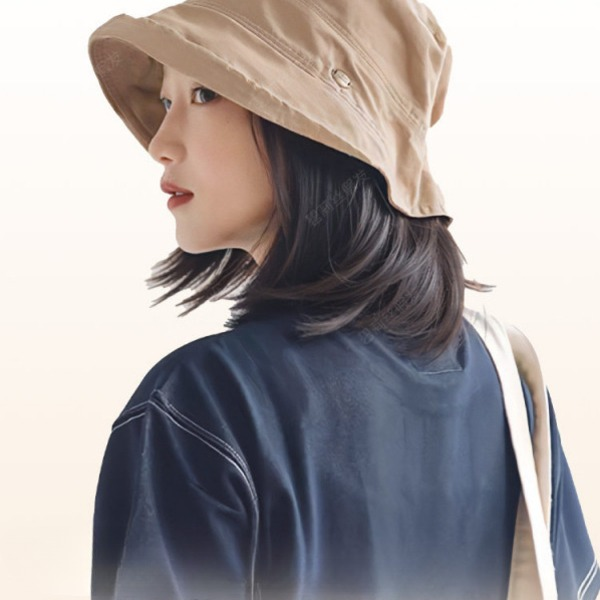 항암모자 가발 암환자 버킷햇 가발모자 모자가발 여성 중년 병원 외출용 - 상품 이미지