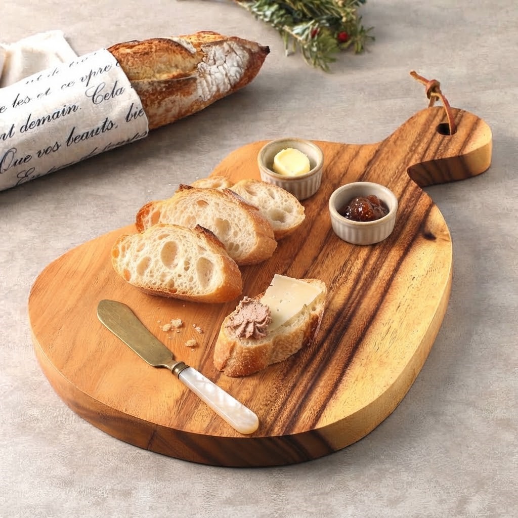 독특한 디자인 플레이팅 도마 빵도마 피자판 서빙보드 33x24.8cm, 루세나 대 - 상세 이미지 3