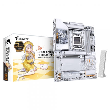 GIGABYTE GIGABYTE <b>B850</b> <b>AORUS</b> <b>ELITE-P</b> <b>ICE</b> 제이씨현 (벌크제품)