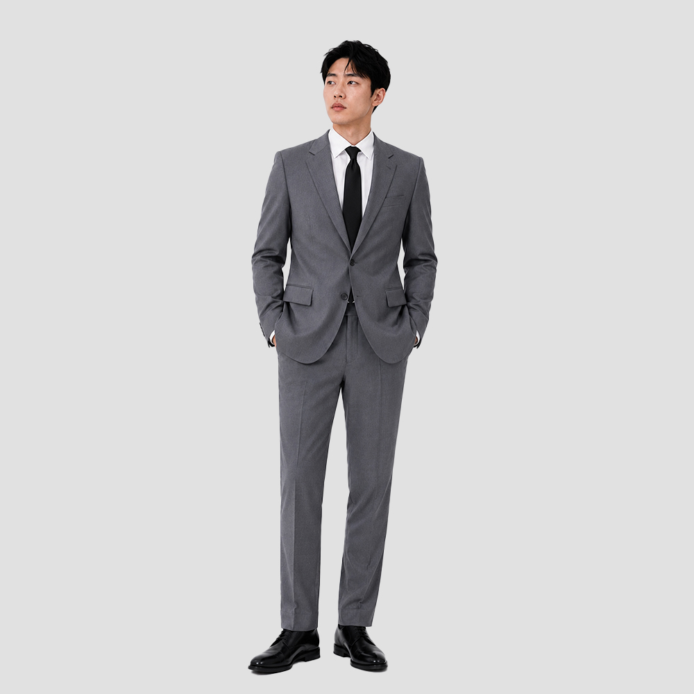 트러수트 시그니처 남자 가을 겨울 밴딩 정장 세트 단체 면접 수트 결혼식 하객룩 이미지 6
