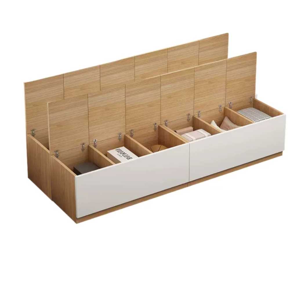 침대 연결 프레임 매트리스 공간 기숙사 저상형 나무 길이60cm폭40cm높이40cm - 상세 이미지 4