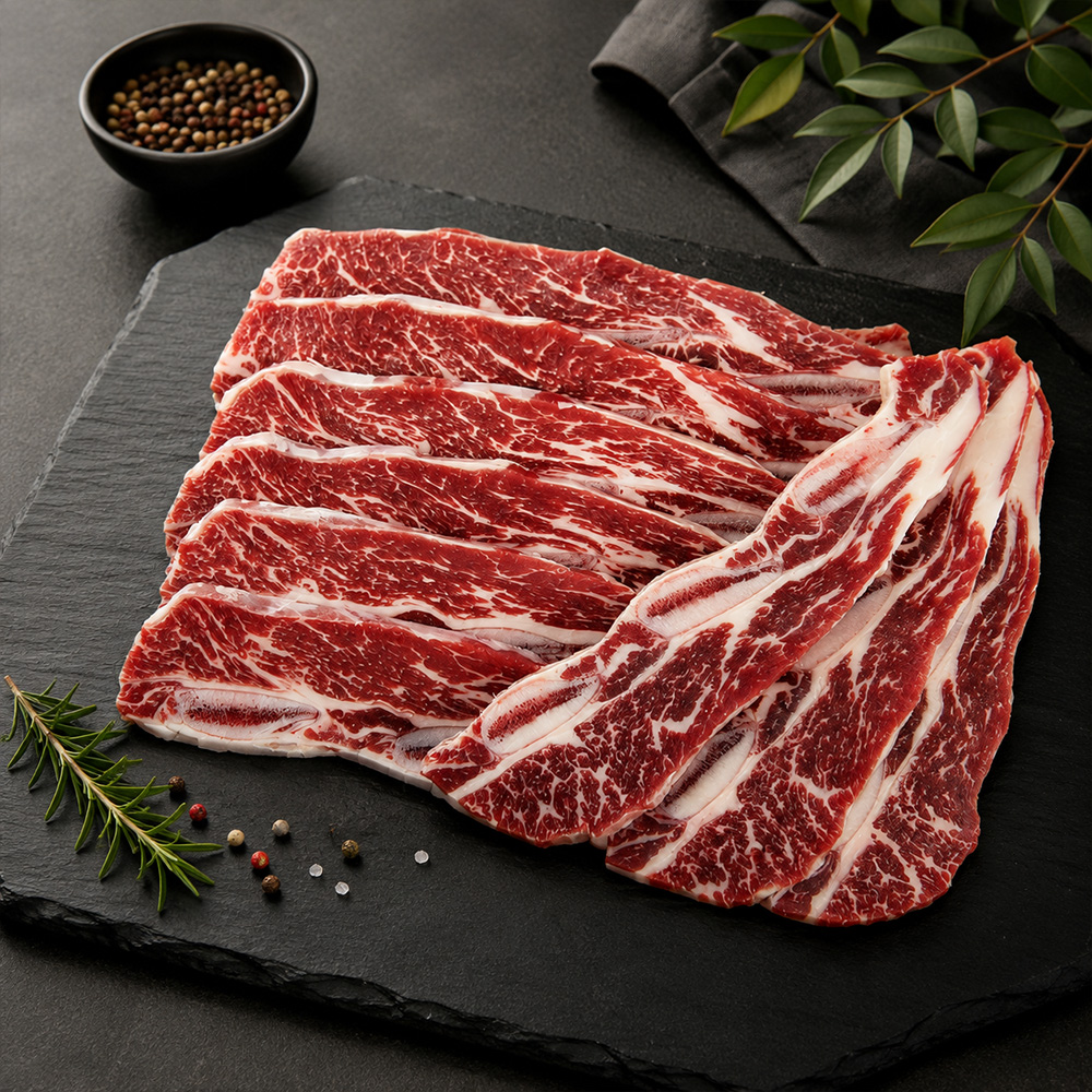 초이스등급 프리미엄 미국산 LA꽃갈비 선물세트 마블링 좋은 명품 소갈비 구이용 1.5kg, 1개 - 상세 이미지 3