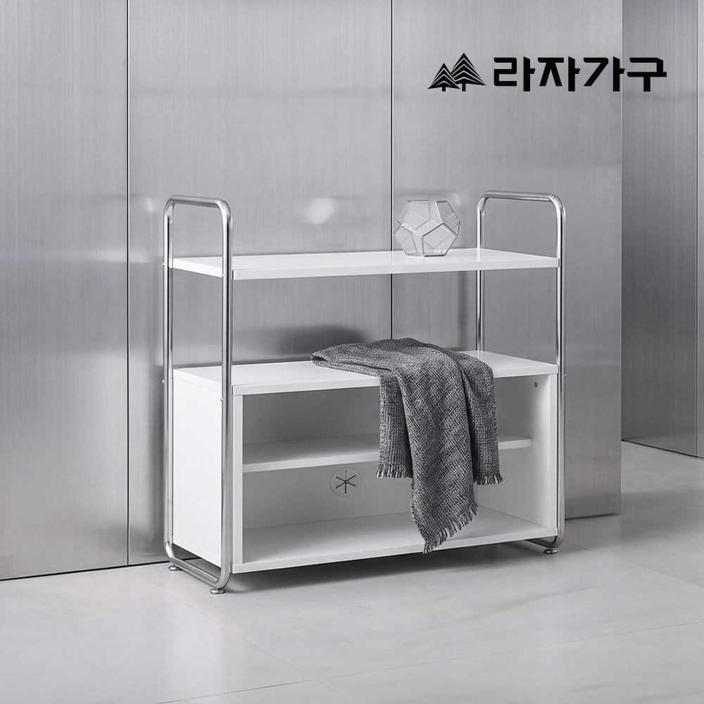 라자가구 바노 미드센츄리 E0등급 스틸 모듈 선반 서랍장 600 미니 침대 옆 틈새 협탁 - 상세 이미지 5