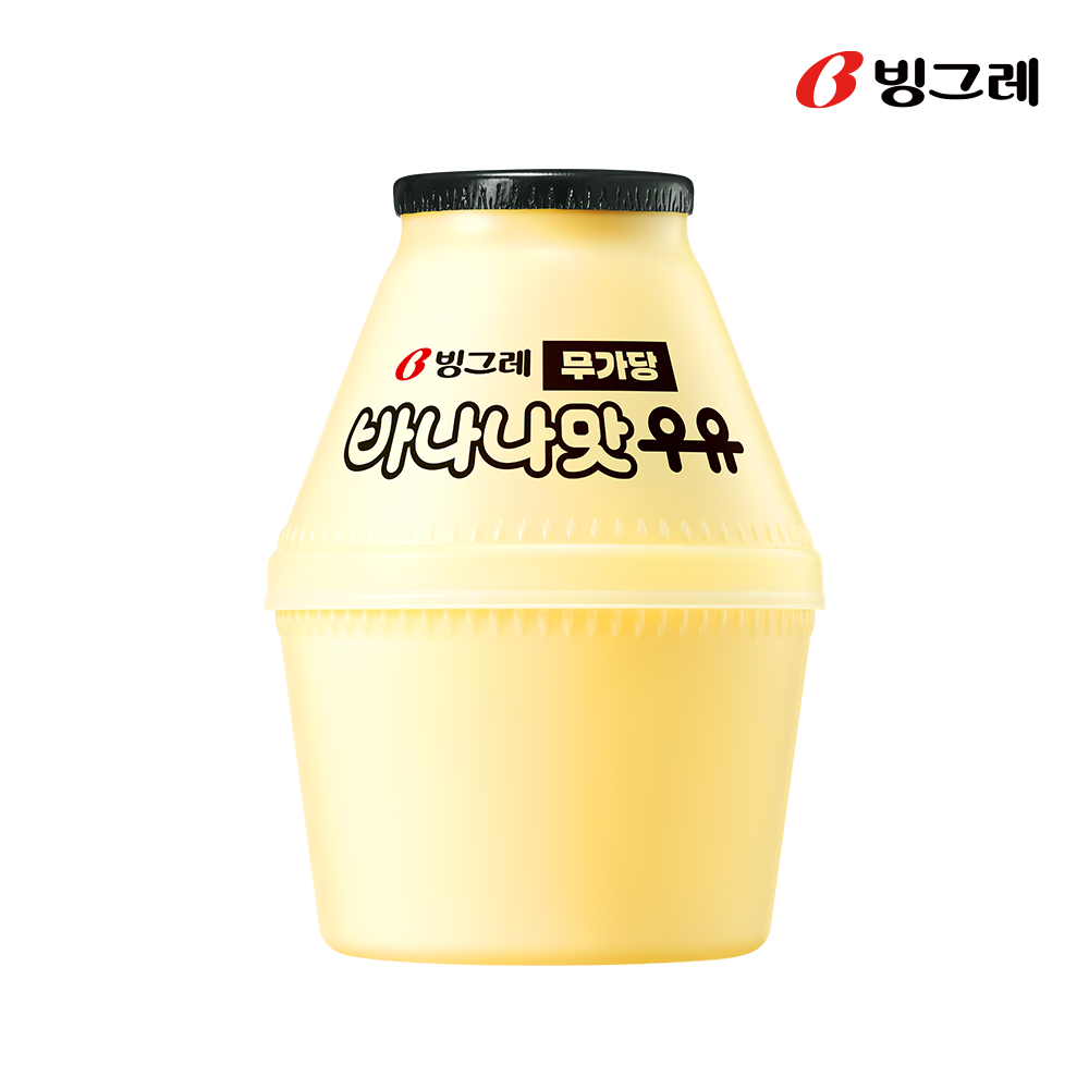 빙그레 단지우유 무가당 바나나맛우유 240ml X 16개 - 상세 이미지 2