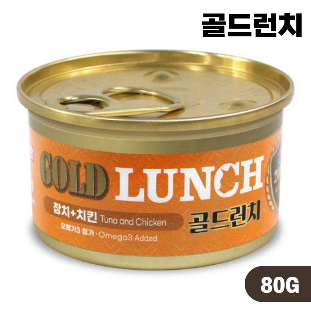 프리미엄 골드런치캔 고양이캔 습식 6종 콤보, 80g, 6개 이미지 6