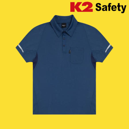 K2세이프티 TS-221R 여름 폴로 반팔티셔츠 블루