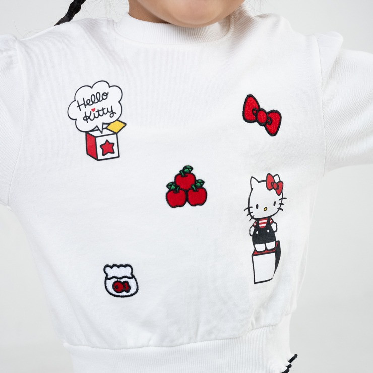 [발주상품] 산리오 헬로키티 테리 안감 맨투맨 90~95cm - 의류 - 하카타몰