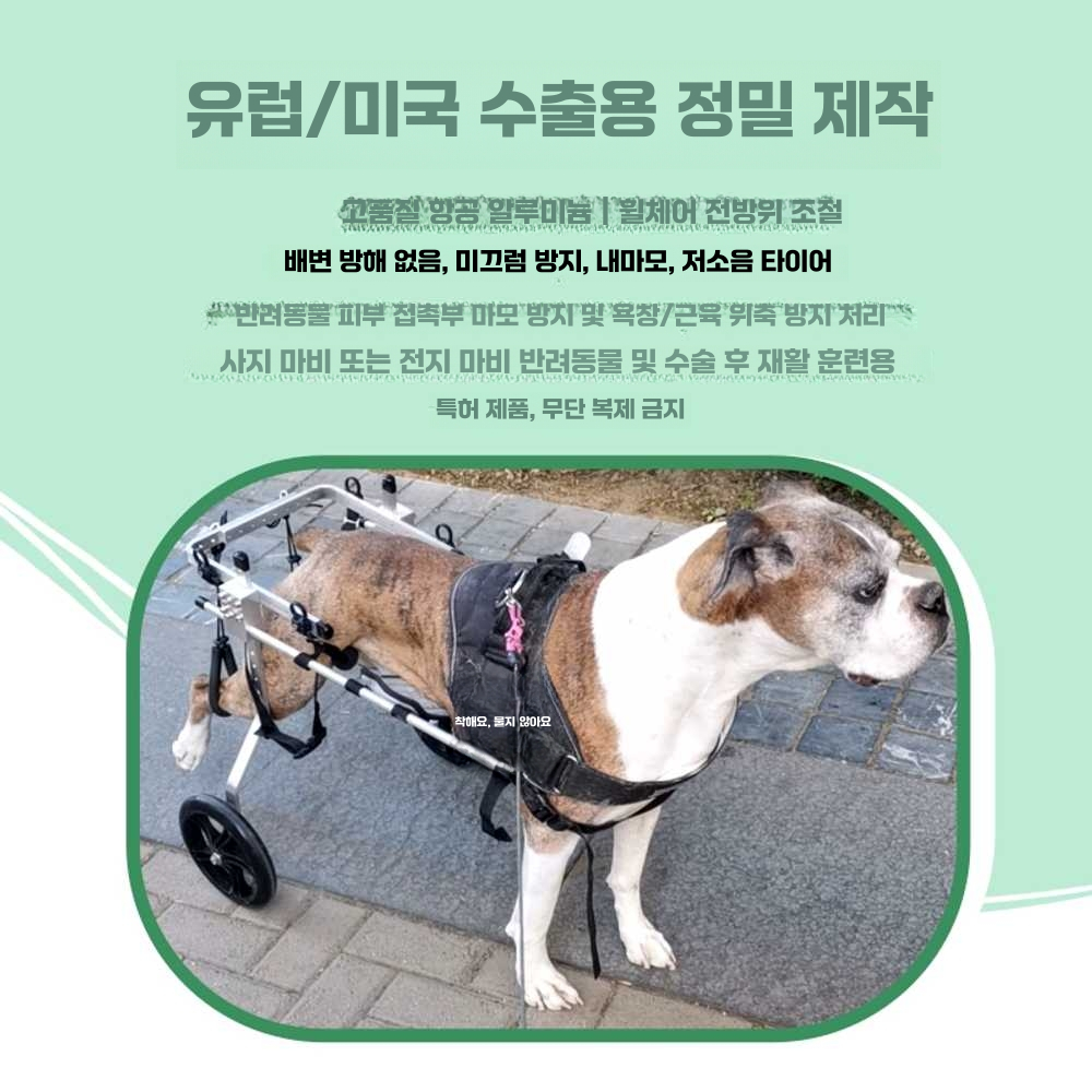 강아지 보행기 훈련 슬개골 장애 애완 동물 바퀴 애묘 M - 상세 이미지 3