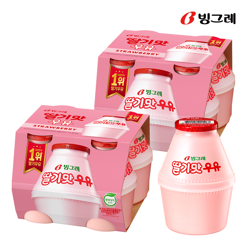 [굿즈구성] 빙그레 단지우유 바나나맛우유 240ml X 8개 + 실리콘참 3종 - 상세 이미지 3