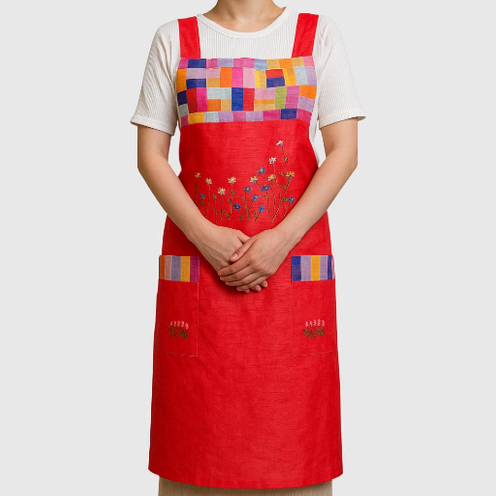 전통 한복 모시 앞치마 식당 카페 어린이집 보육교시 명절 추석선물 - 상세 이미지 3