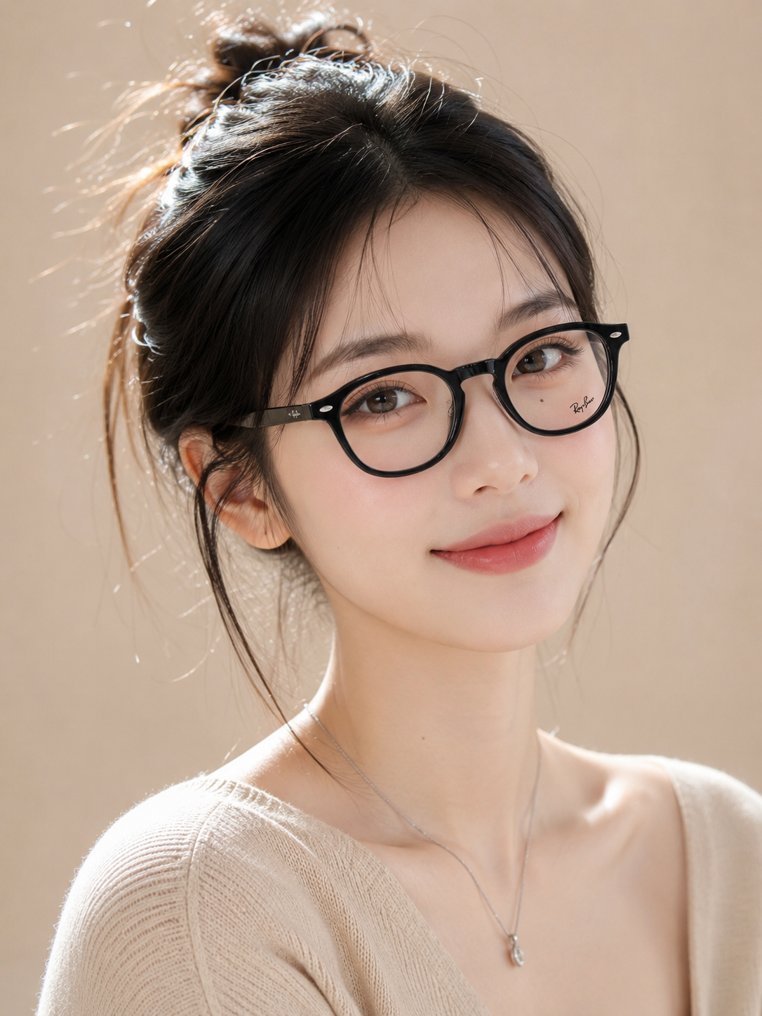 레이벤 안경 RX 5443 2000 아넬형 검정 블랙 뿔테 사각 패션 아세테이트 안경테 - 상세 이미지 2