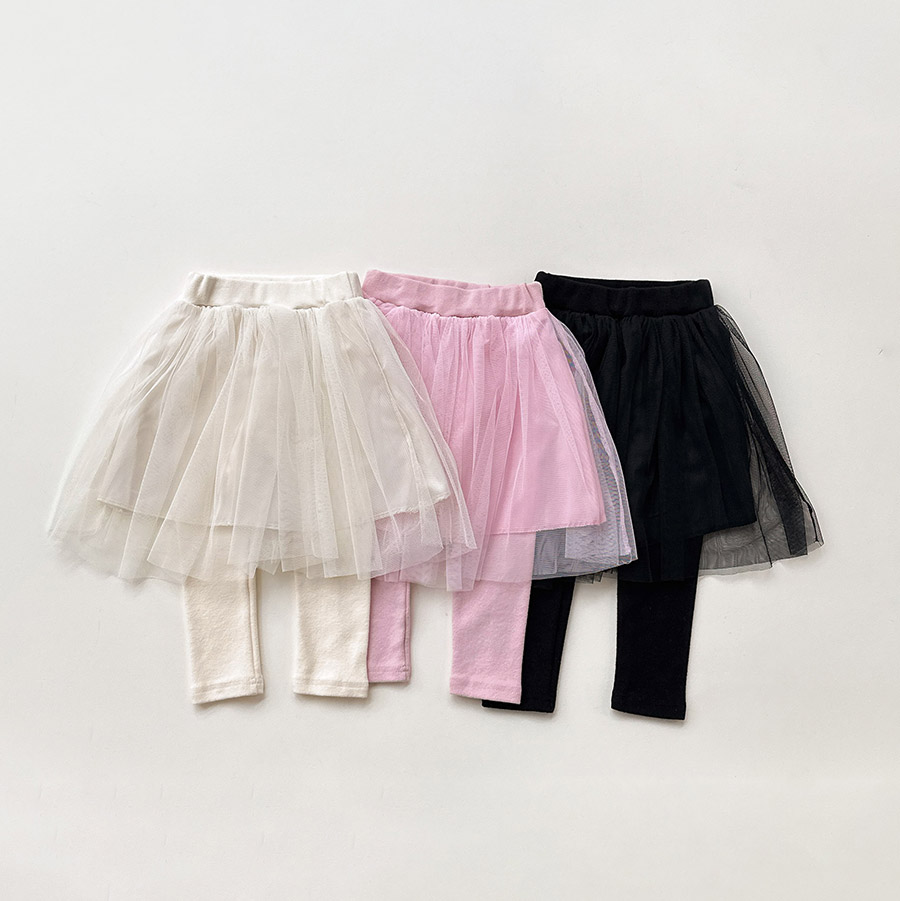 아기 레깅스 샤치랭스 유아 여아 키즈 여름 튜튜 5부 치마 레깅스 오도도 - 상품 이미지