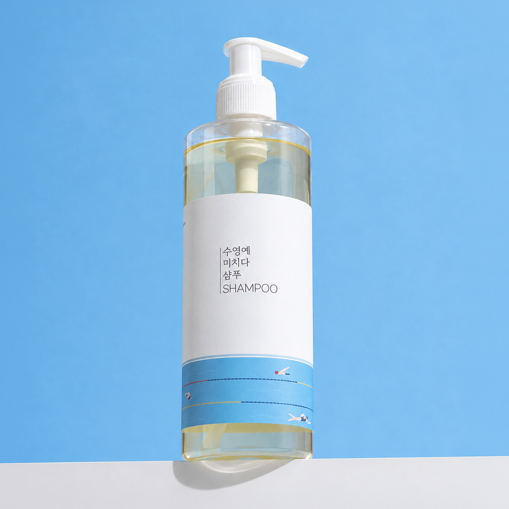 수영에 미치다 수영장 샴푸 500ml - 수영샴푸 염소제거 샴푸(+미니어처 소분용기 제공) - 상품 이미지