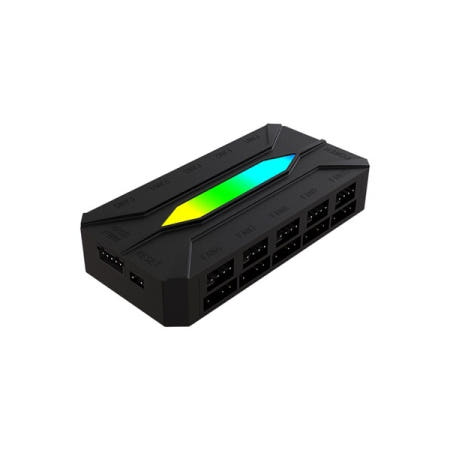 러빙쿨 K10 ARGB PWM 쿨링팬 허브 컨트롤러 (블랙)