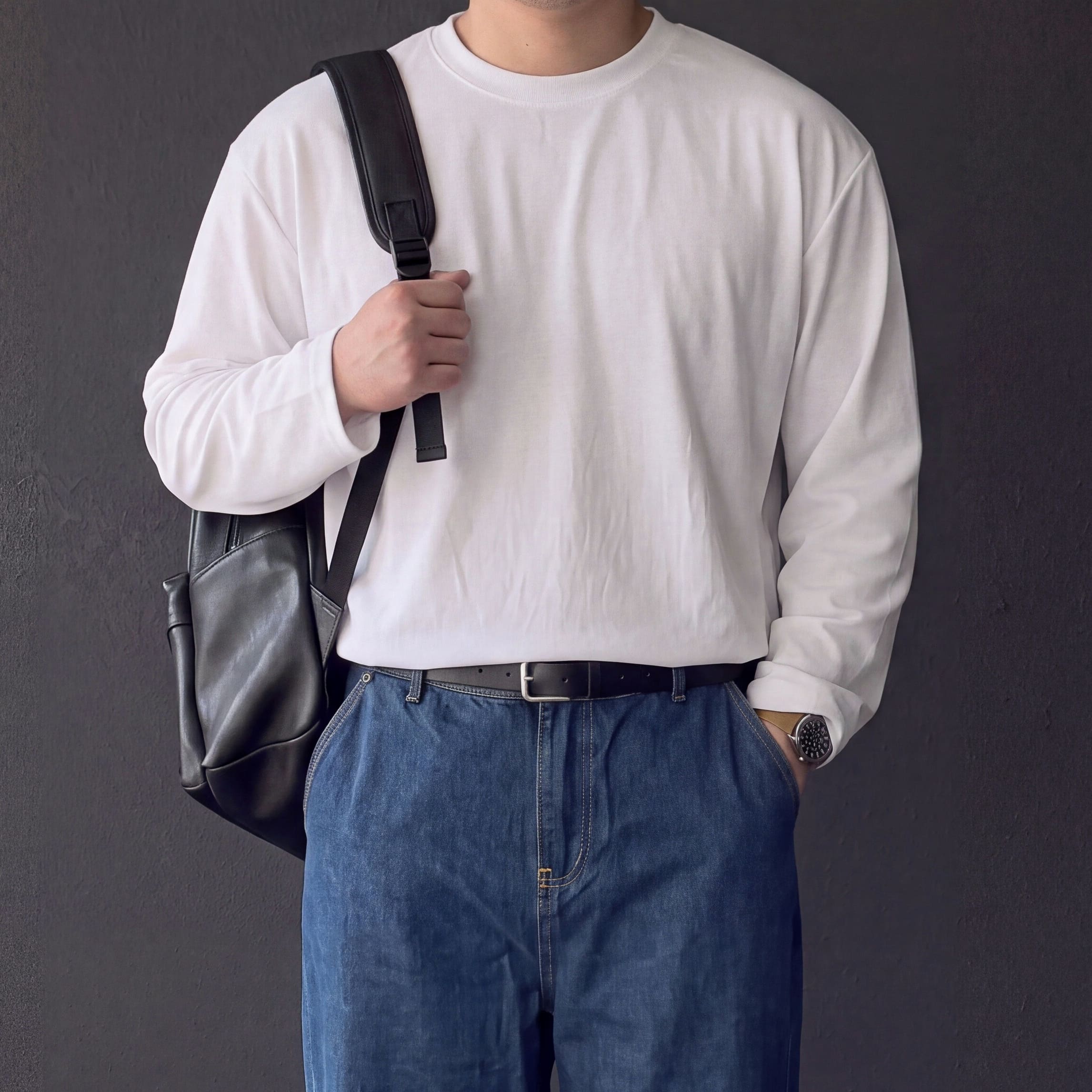 1+1 러닝긴팔 짐웨어 단톤티셔츠 - 상세 이미지 5