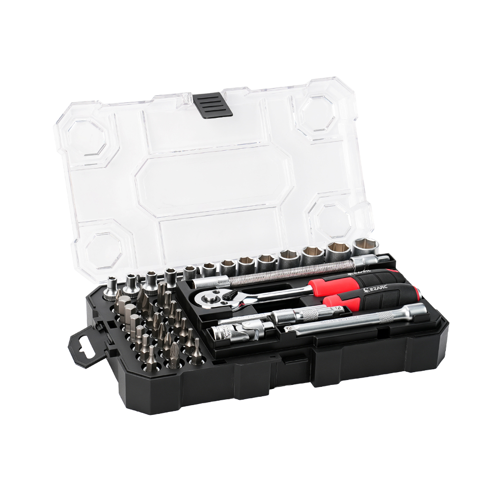 이작툴스 소켓렌치 세트 복스알 깔깔이 1/4 40pcs 81441001 - 상품 이미지
