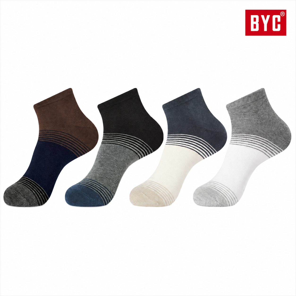 비와이씨 BYC 남성 캐주얼 단목양말 10켤레 sms1155 - 상품 이미지