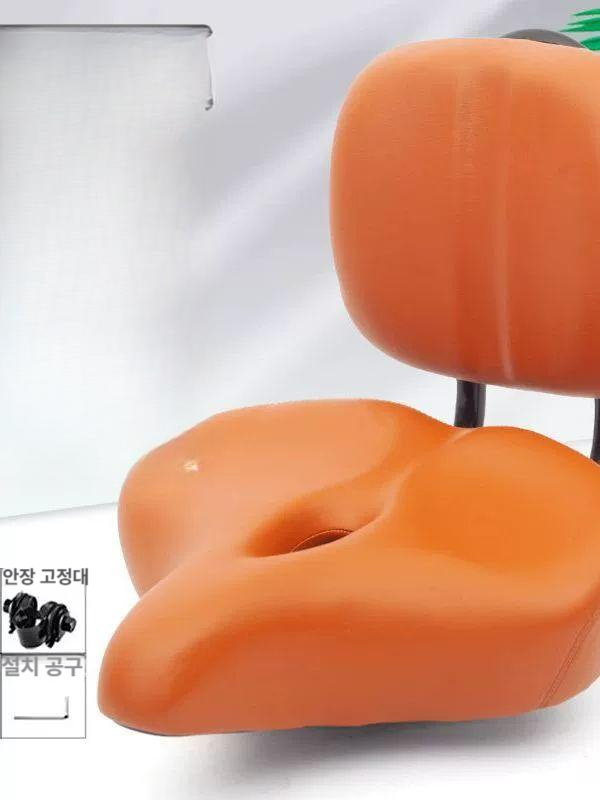 전동자전거 좌석 쿠션 등받이 넓은 안장 보조 시트 세트 블랙 - 상세 이미지 4