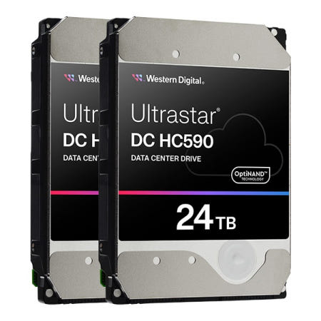 WD Ultrastar DC HC590 NAS / 24TB x 2개 나스 하드 / WUH722624ALE6L4