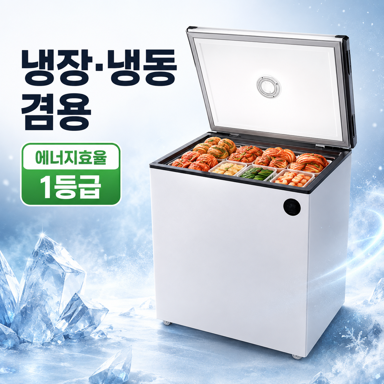 김치냉장고 1등급 소형 가정용 에너지효율 냉장 냉동 겸용 33L 미니 - 상품 이미지