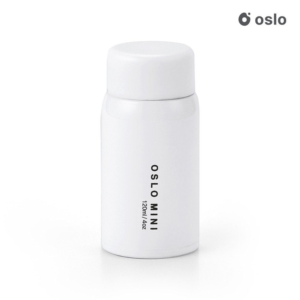오슬로 스텐 보온 보냉 미니 텀블러 120ml, 화이트