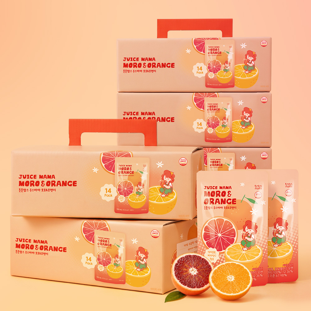 튼튼맘스 주스 마마 예비맘 모로 오렌지 쥬스 100ml, 84개 - 상품 이미지