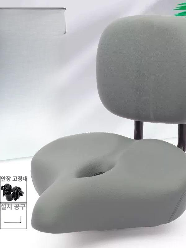 전동자전거 좌석 쿠션 등받이 넓은 안장 보조 시트 세트 블랙 - 상세 이미지 3