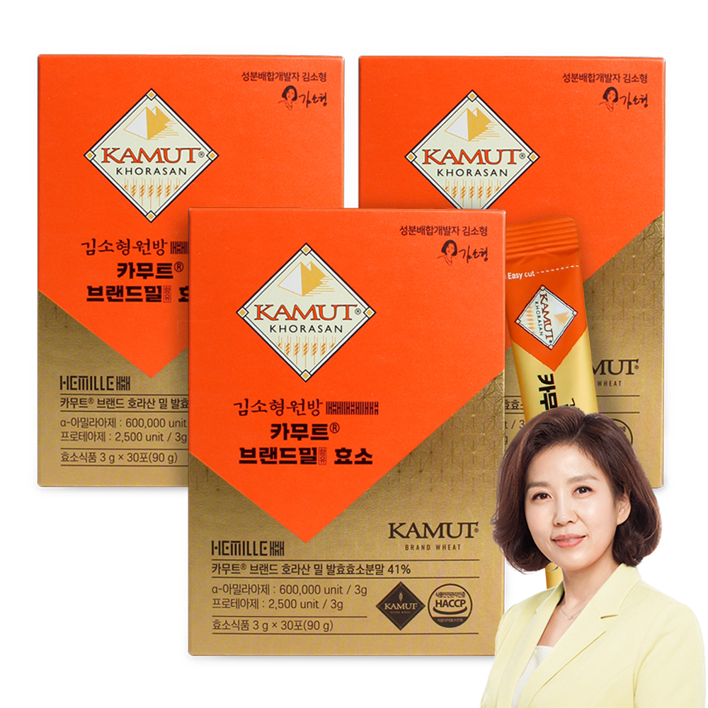 김소형 원방 카무트 효소 30포 3개 - 상품 이미지