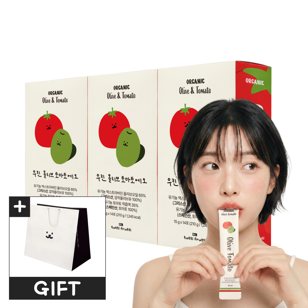 뚜띠프루티 올토샷 유기농 엑스트라버진 공복 올리브오일 토마토 스틱 210ml 3개 상품 이미지