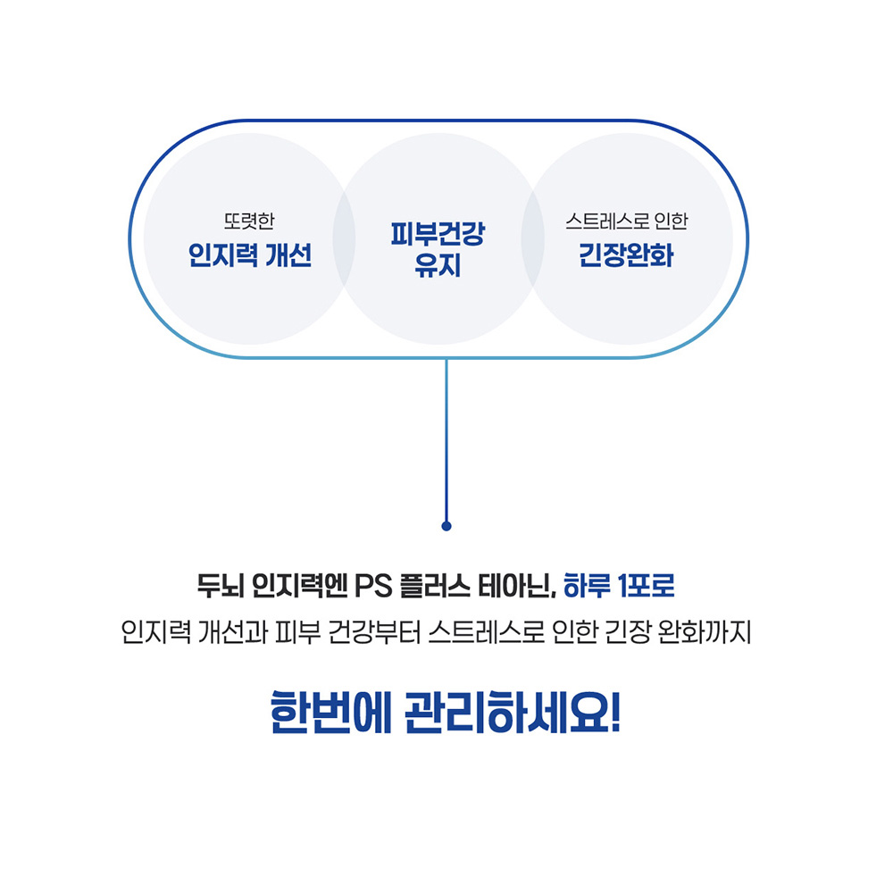 더데이 두뇌 인지력엔 PS 플러스 테아닌 포스파티딜세린 수험생 영양제 30포, 1개 - 상세 이미지 5