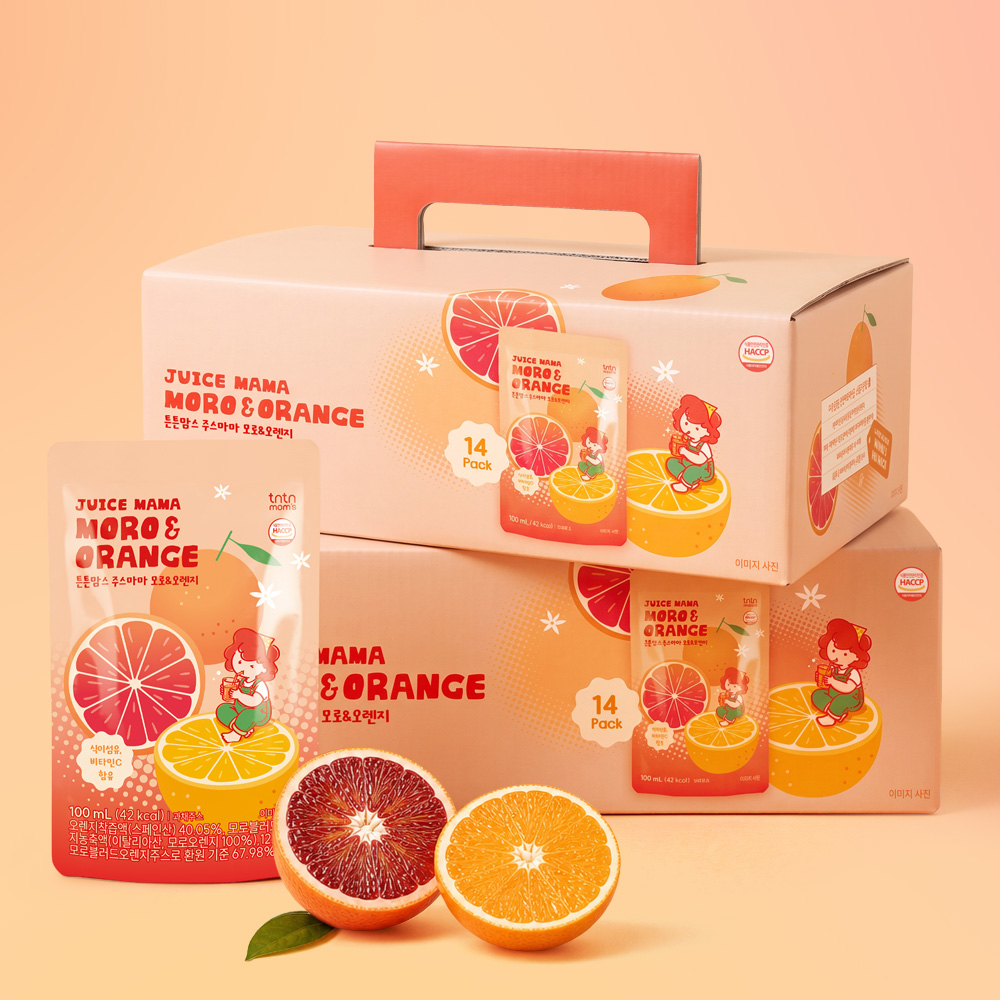 튼튼맘스 주스 마마 예비맘 모로 오렌지 쥬스 100ml, 28개 - 상품 이미지
