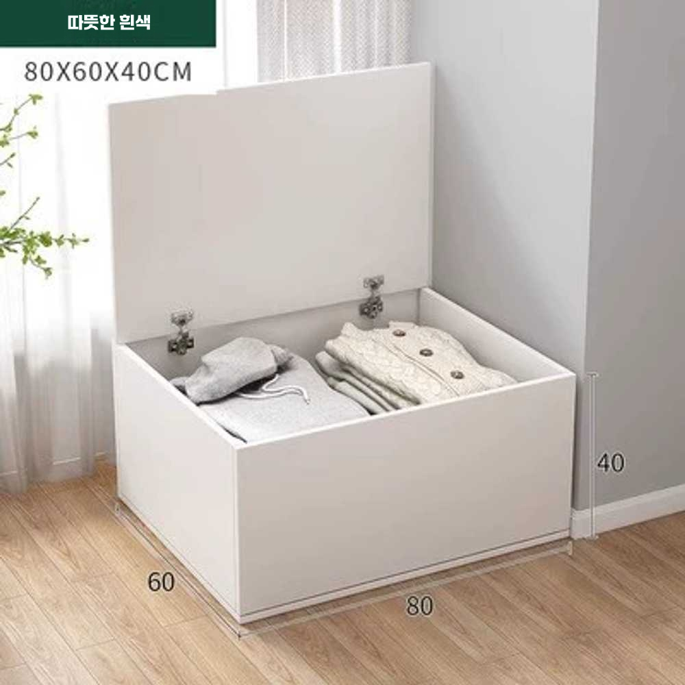 침대 연장 프레임 매트리스 연결 공간 원목 접이식 60x40x40윗문-오크 - 상세 이미지 5