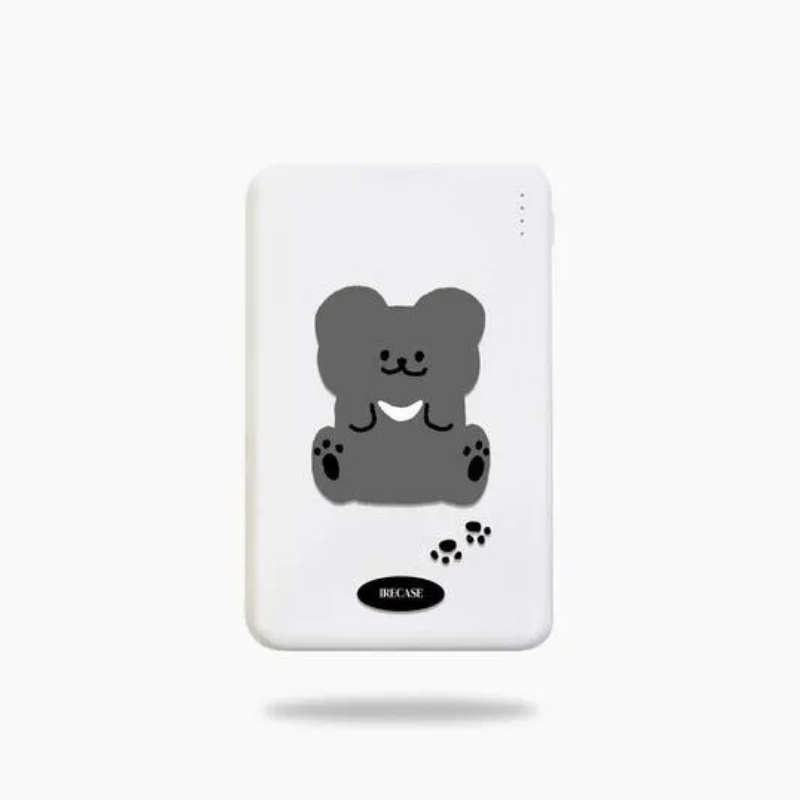 [이레케이스] 보조배터리 5000 C타입 5핀 고속 도킹 대용량 아이폰 갤럭시 슬림 귀여운 - 상품 이미지