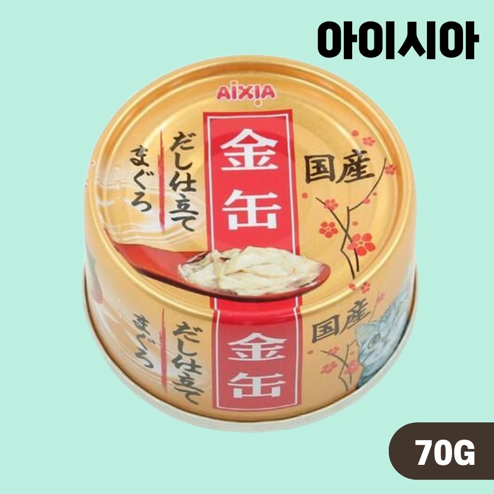 아이시아 금관 진육수 고양이캔 습식캔 참치, 70g, 1개 - 상품 이미지