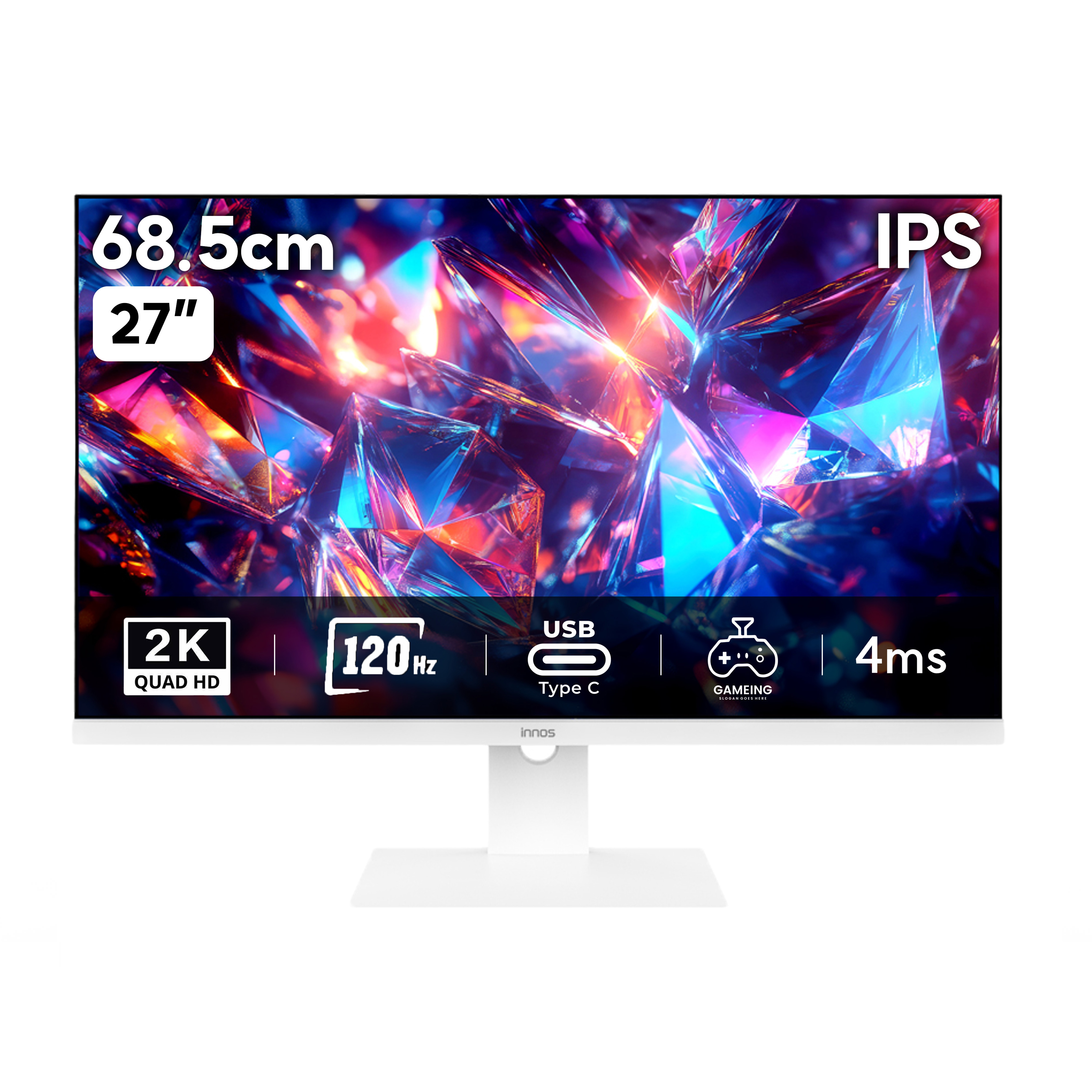 이노스 27QNA120M QHD IPS USB-C 멀티스탠드 68~69cm(27인치) - 상세 이미지 4