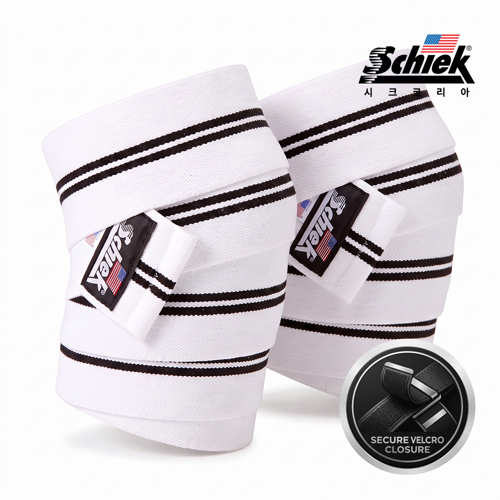SCHIEK 1178WV 니랩 헬스 무릎 보호대 등산 스쿼트 관절 연골 화이트 시크 쉬크 - 상세 이미지 2