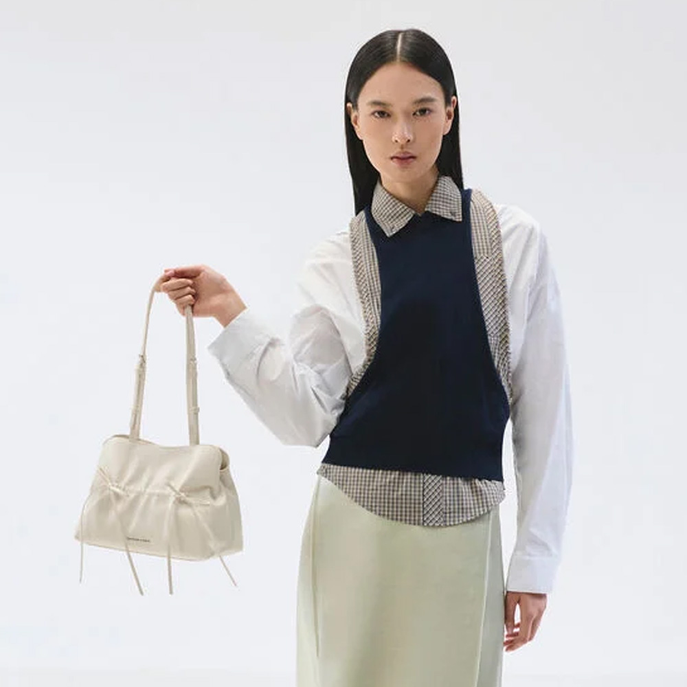 [찰스앤키스] 리스 셔링 보우 숄더백 2colors CK2-20151672 - 상세 이미지 2