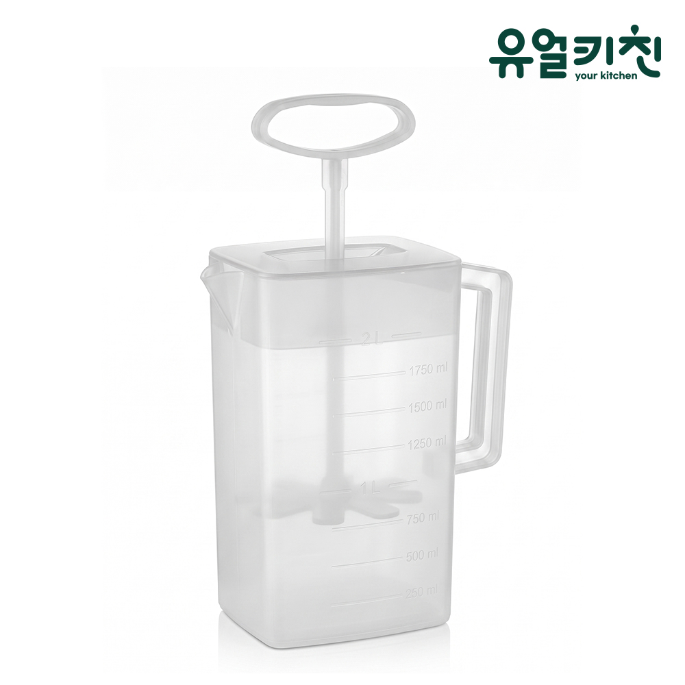 PP 사각 믹싱피쳐 카페쉐이커 2리터 - 상품 이미지