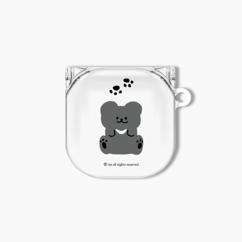 [이레케이스] 에어팟 버즈 케이스 투명 하드 클리어 반달곰 애플 갤럭시 귀여운 캐릭터 프로 - 상세 이미지 4