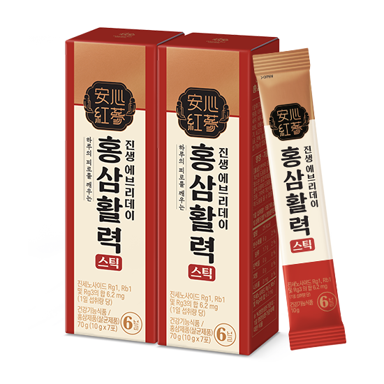 웰라이프 진생에브리데이 홍삼활력스틱 10g, 7포, 2개 - 상품 이미지