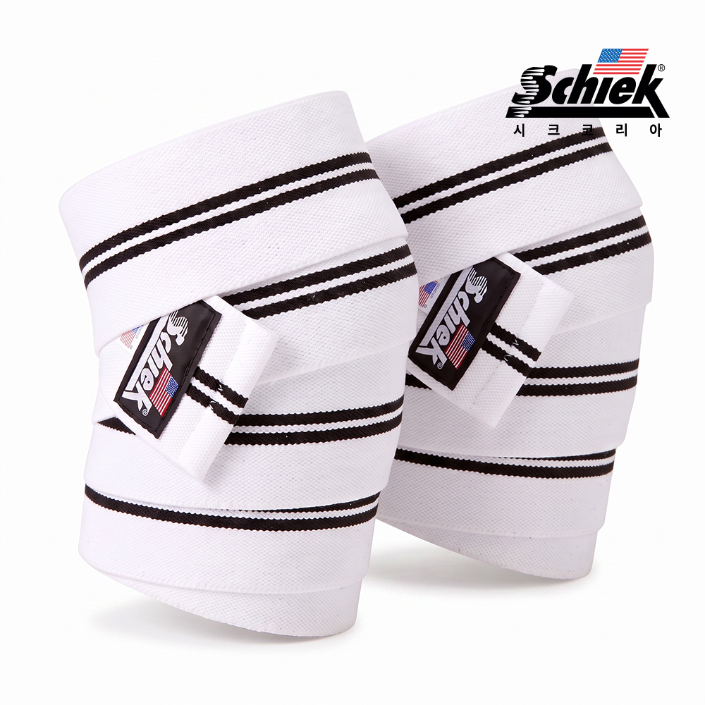 SCHIEK 1178W 화이트 니랩 헬스 무릎 보호대 등산 스쿼트 관절 연골 시크 쉬크 - 메인 이미지