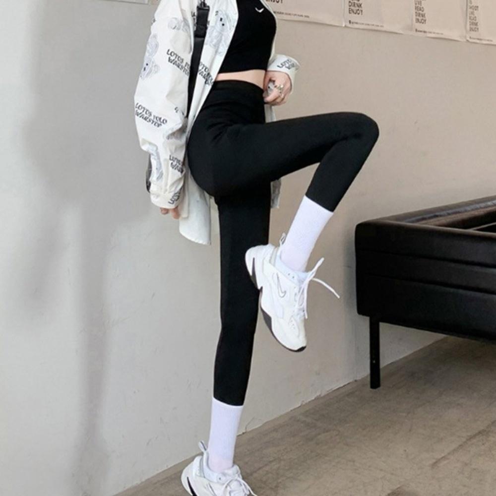 바이커 쇼츠 9부 레깅스 쫄반바지 힙업 레깅스 러닝 요가복 - 상품 이미지
